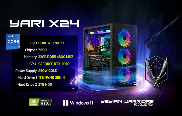 PC Gaming - Intel i7 12700KF - GeForce RTX 3070 Ti - 32Go DDR4 Ram