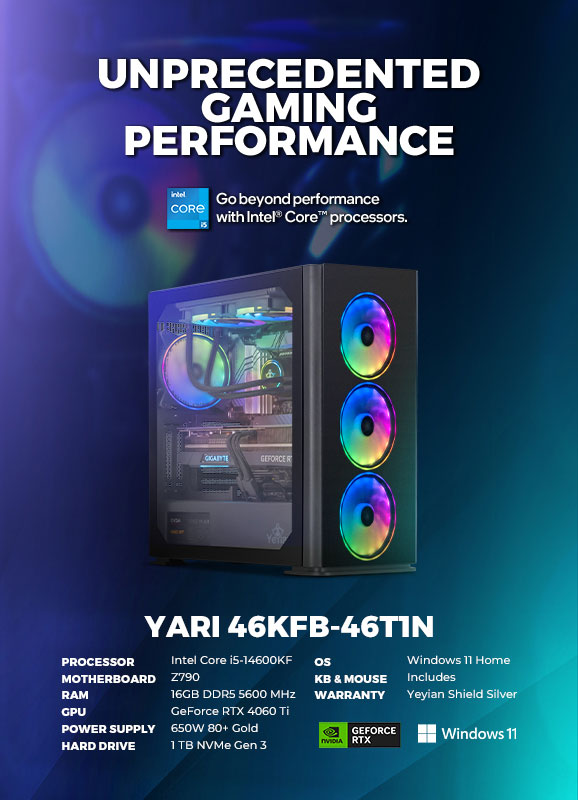 Yeyian Gaming PC Tanto 44F0B-4701U