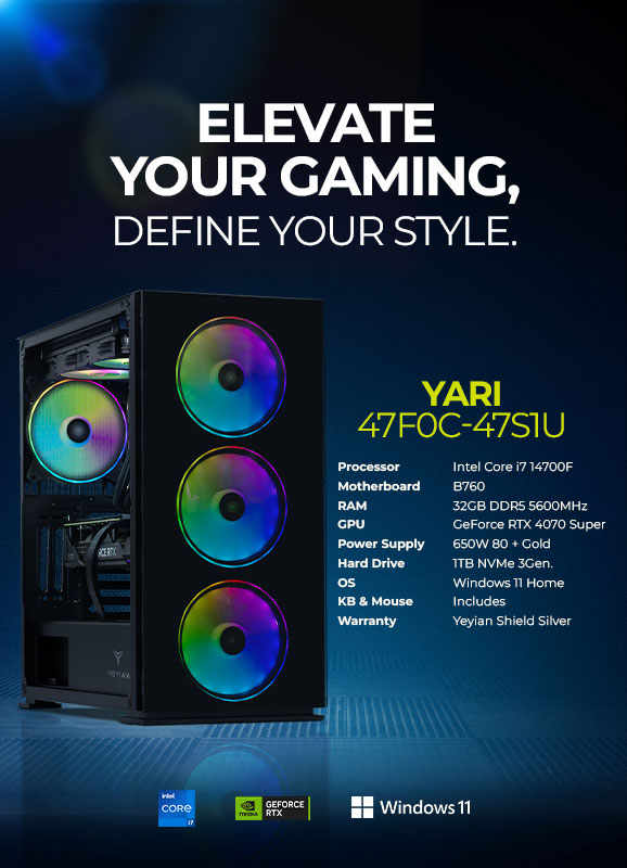 Yeyian Gaming PC Tanto 44F0B-4701U