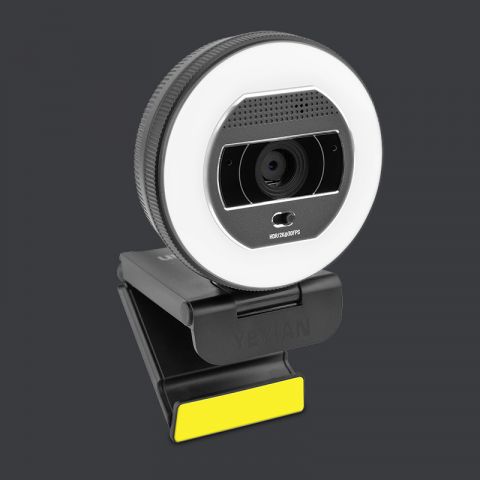 Yeyian FlexCam Streaming Camera w/Surrounded Light & Remote Control - SKU: YPW-QHDAF-M1