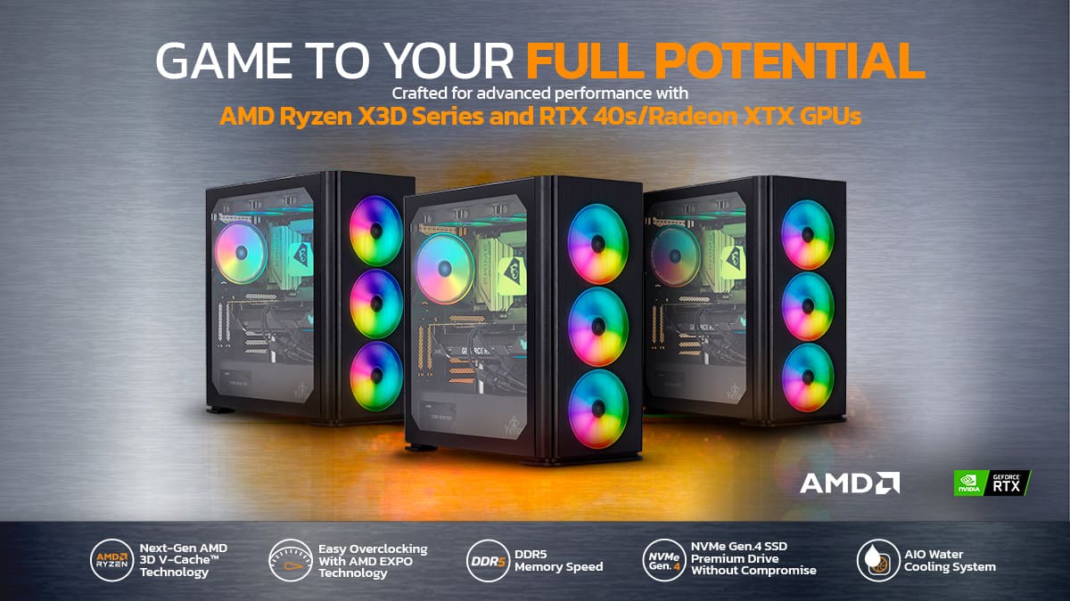 AMD Ryzen™ 9 7900X3D and 7950X3D