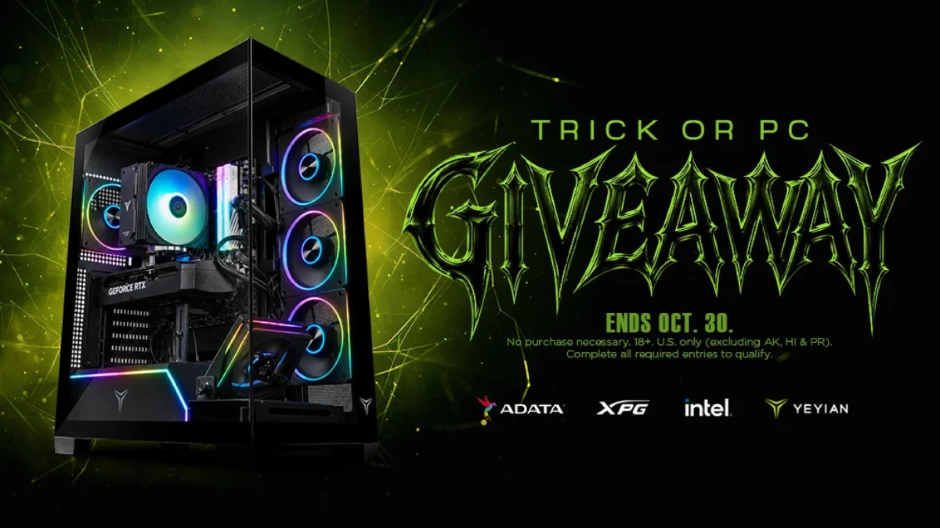 Trick or PC: Win a Yeyian Gaming PC with ADATA, XPG & Intel! 