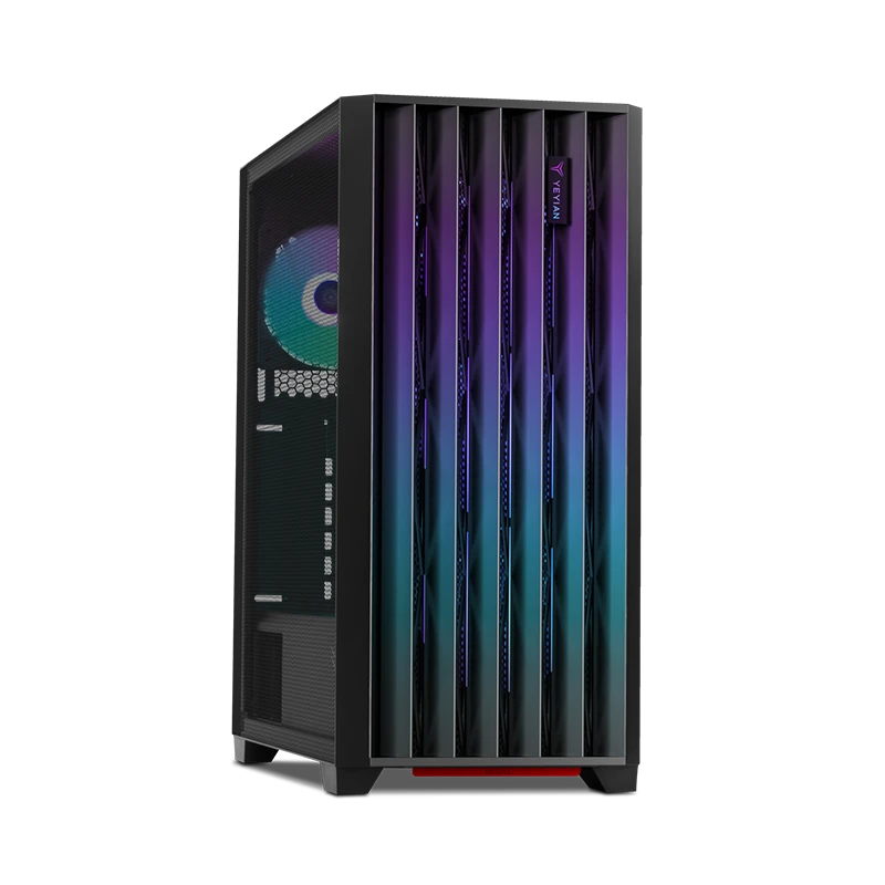 Yeyian Phoenix Mesh ATX Mid Tower Gaming PC Case  High Airflow amp Cooling Efficiency