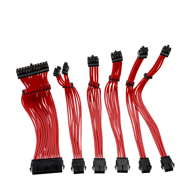 PSU Cable Extension Kabel Red